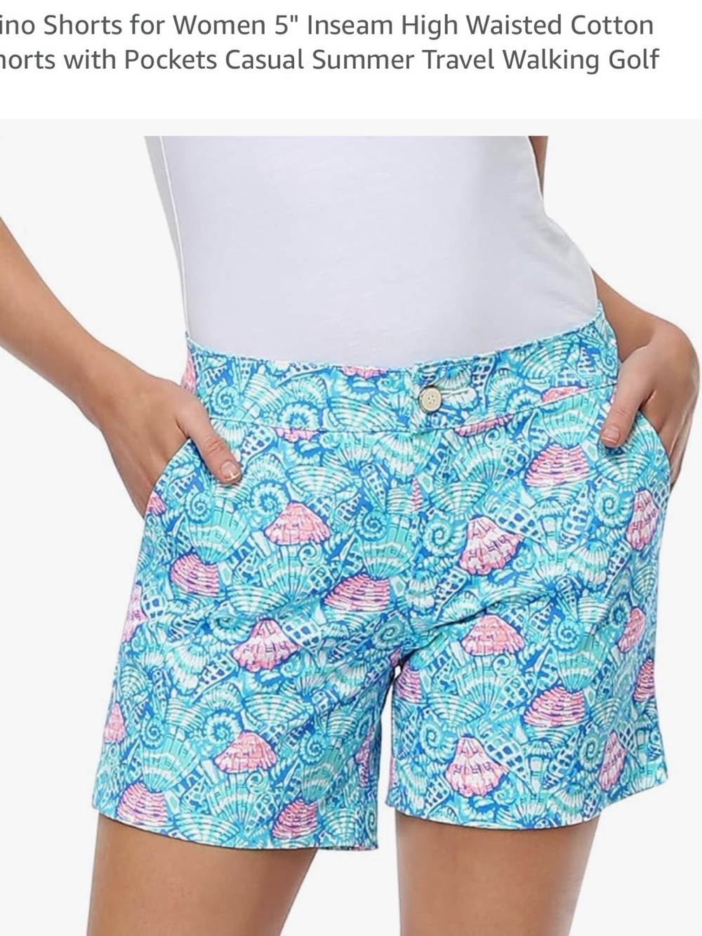 3x shell print shorts - Lilly inspired
